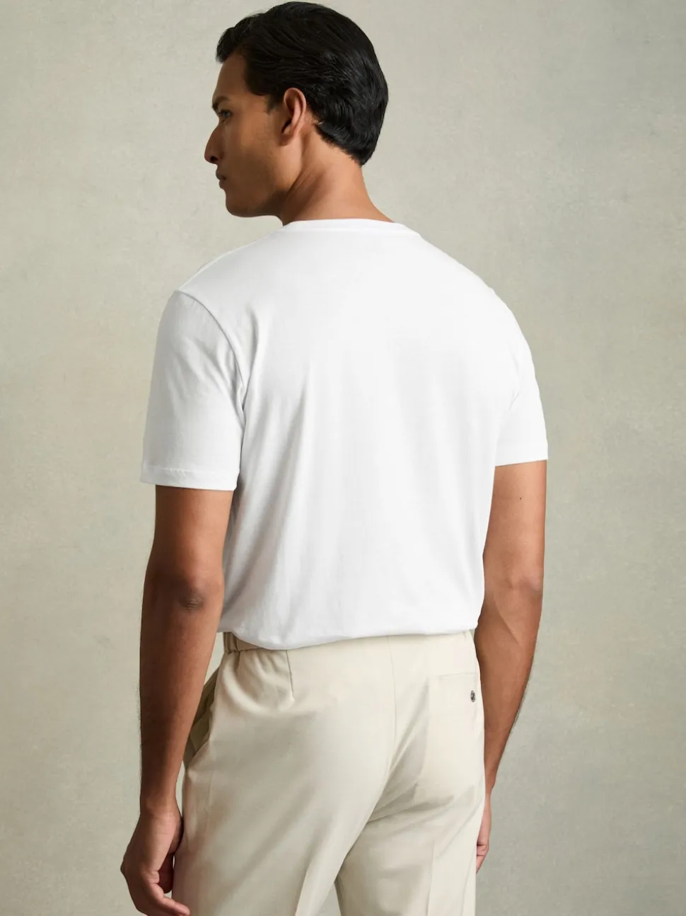 Reiss White Bless Cotton Crew Neck T-Shirt