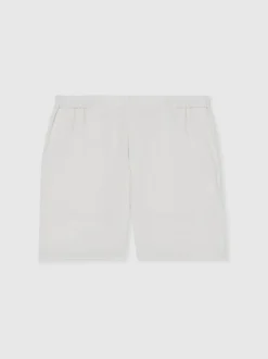 Reiss White Deck Drawstring Chino Shorts
