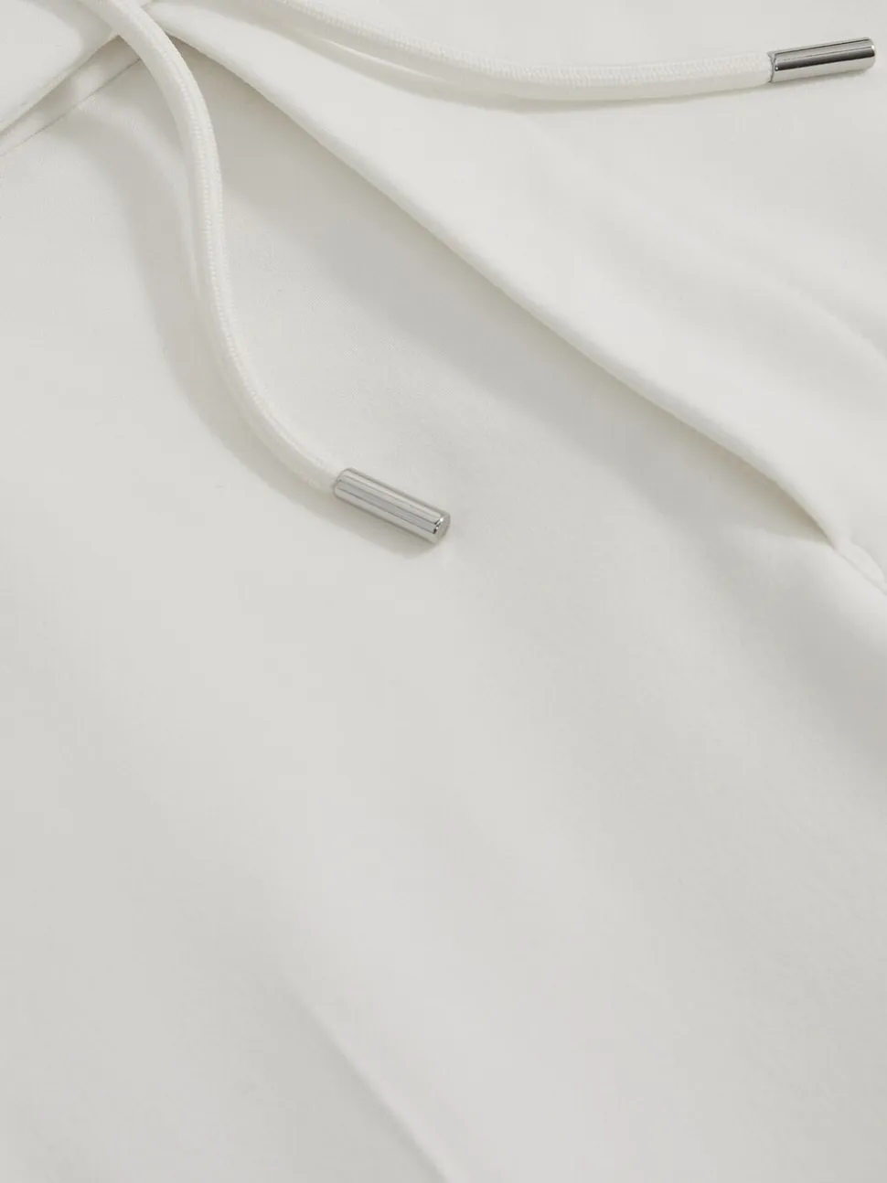 Reiss White Found Stretch Slim Fit Drawstring Trousers