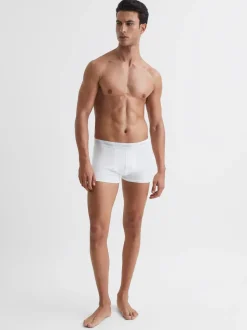 Reiss White Heller Three Pack of Organic Cotton Blend Boxers