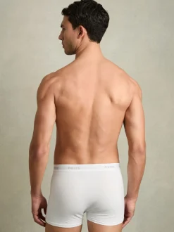 Reiss White Heller Three Pack of Organic Cotton Blend Boxers