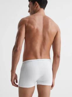 Reiss White Heller Three Pack of Organic Cotton Blend Boxers