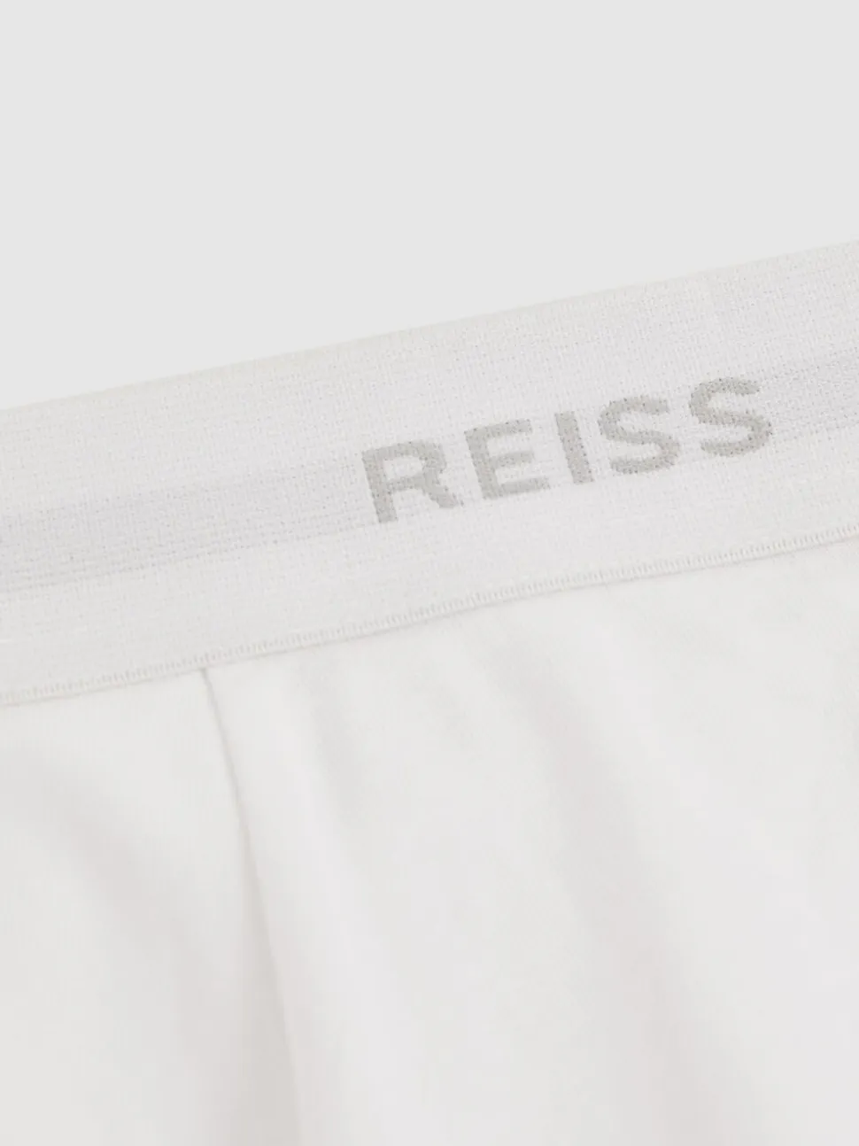 Reiss White Heller Three Pack of Organic Cotton Blend Boxers