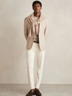 Reiss White Picton Cotton-Stretch Slim-Fit Jeans