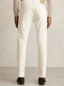 Reiss White Picton Cotton-Stretch Slim-Fit Jeans