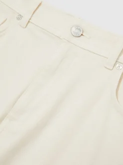 Reiss White Picton Cotton-Stretch Slim-Fit Jeans