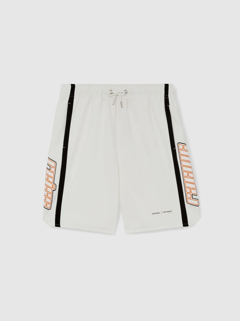 Reiss White Ride McLaren F1 Team Drawstring Shorts
