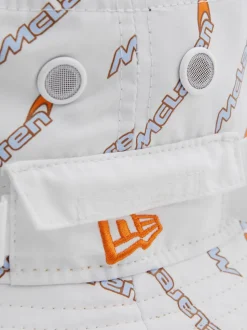 Reiss x McLaren F1 Team White McLaren F1 Printed Bucket Hat