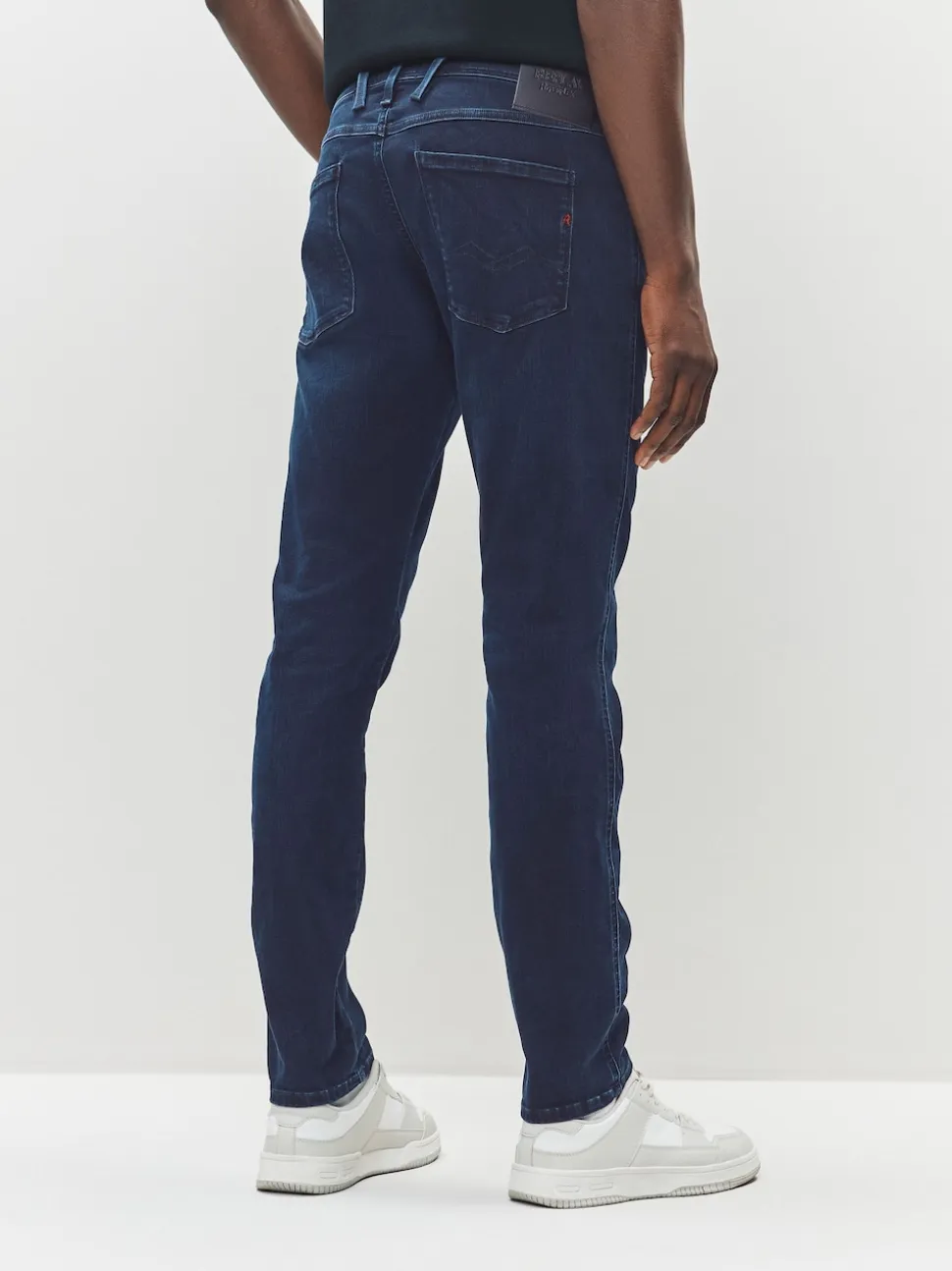Replay Denim Dark Wash Slim Fit Anbass Hyperflex Jeans