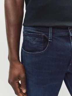 Replay Denim Dark Wash Slim Fit Anbass Hyperflex Jeans