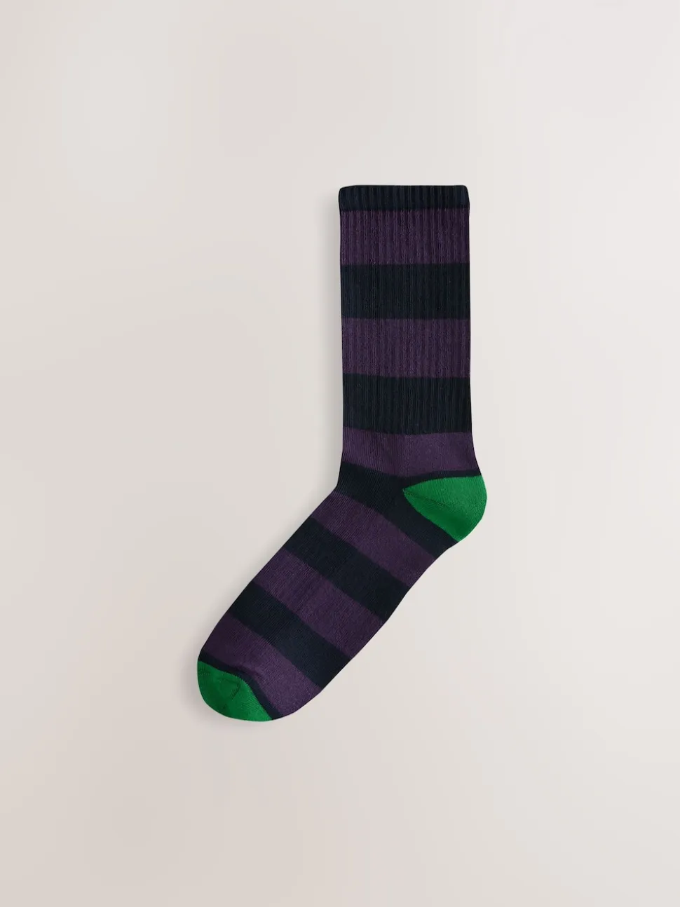 Rich Blue/Green/Red Stripe Pattern Sports Socks 4 Pack