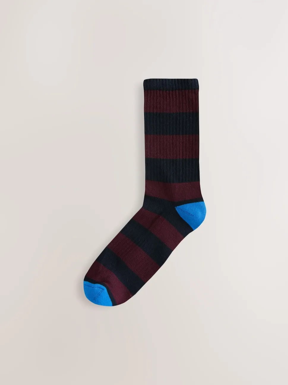 Rich Blue/Green/Red Stripe Pattern Sports Socks 4 Pack