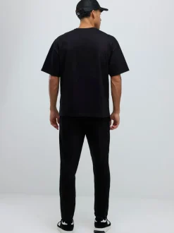 River Island Black Boxy T-Shirt and Jogger Set