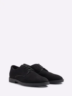 River Island Black Faux Suede Derby Shoes