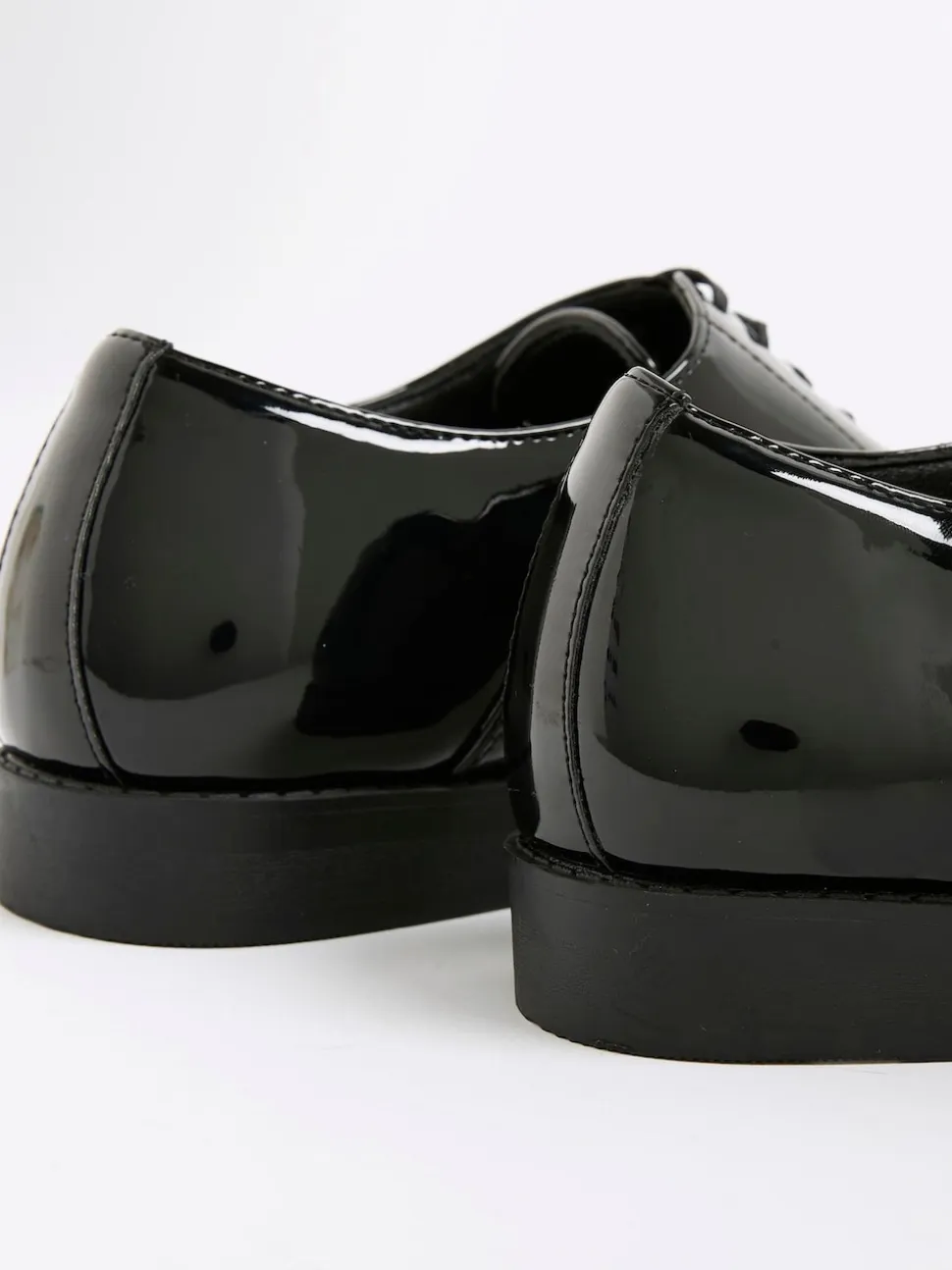 River Island Black Patent Derby Shoes