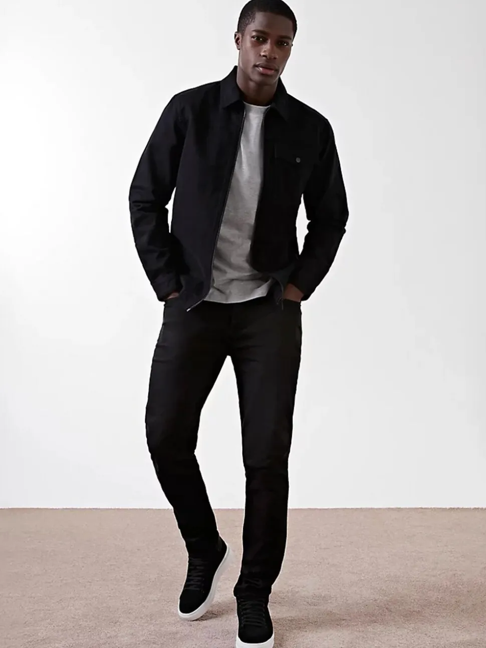 River Island Black Slim Fit Seth Jeans