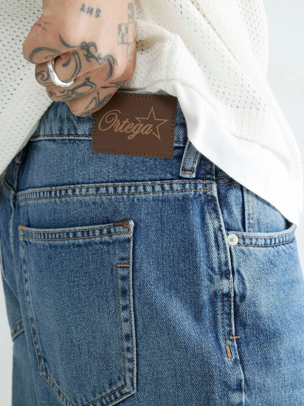 River Island Blue Medium Loose Fit Jeans