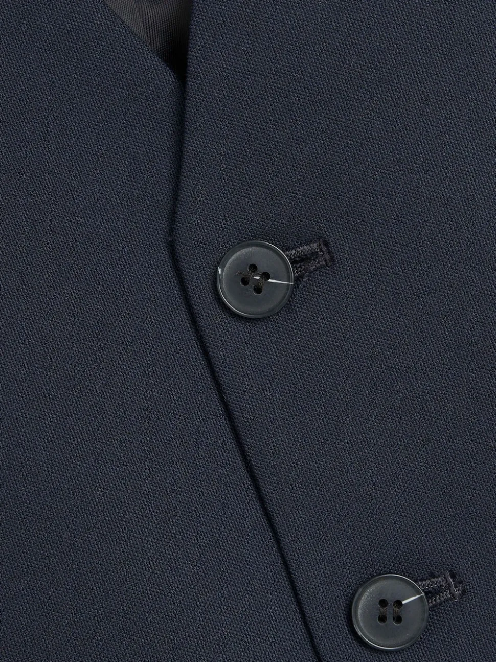 River Island Blue Plain Suit Waistcoat