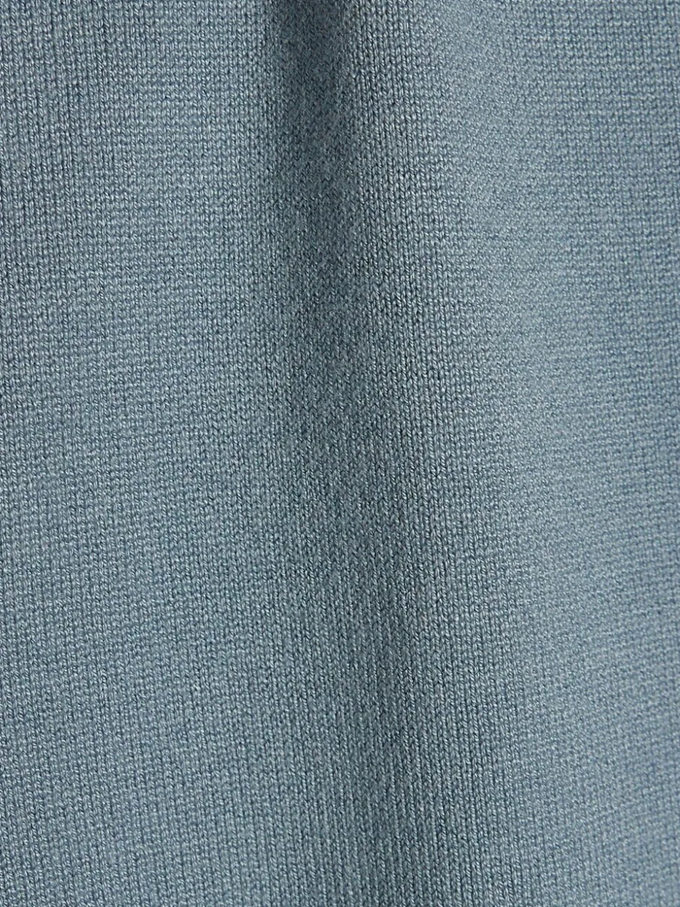 River Island Blue Slim Fit Premium Viscose Quarter Zip Jumper