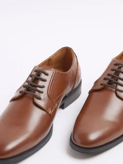 River Island Brown Formal Derby Shoes