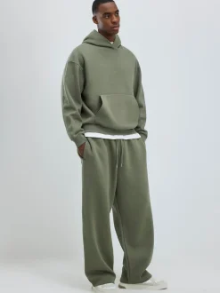 River Island Green Essentials Oversized Hoodie