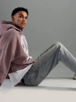 River Island Grey Slim Fit Stretch Jeans