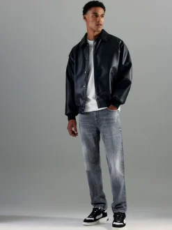 River Island Grey Straight Fit Jeans