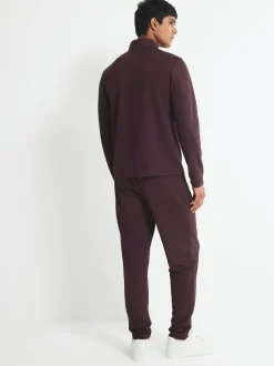 River Island Red Slim Fit Pique Jogger