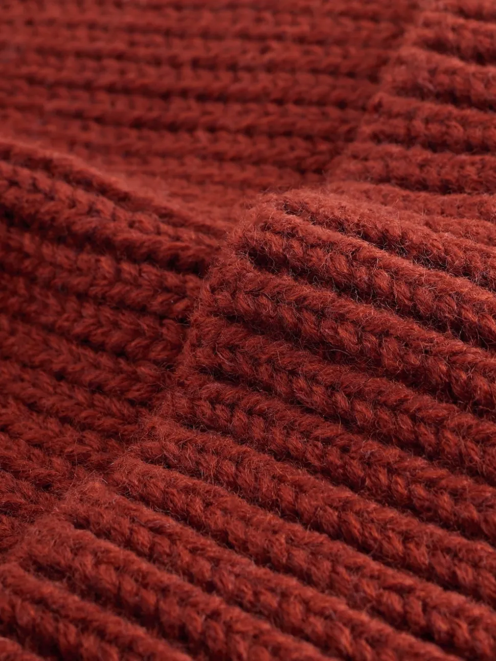 Rust Orange Beanie Hat