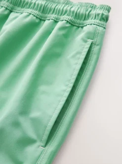 Sage Green Contrast Stitch Swim Shorts