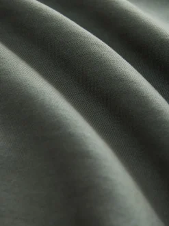 Sage Green Heavyweight Washed Quarter Zip Sweatshirt