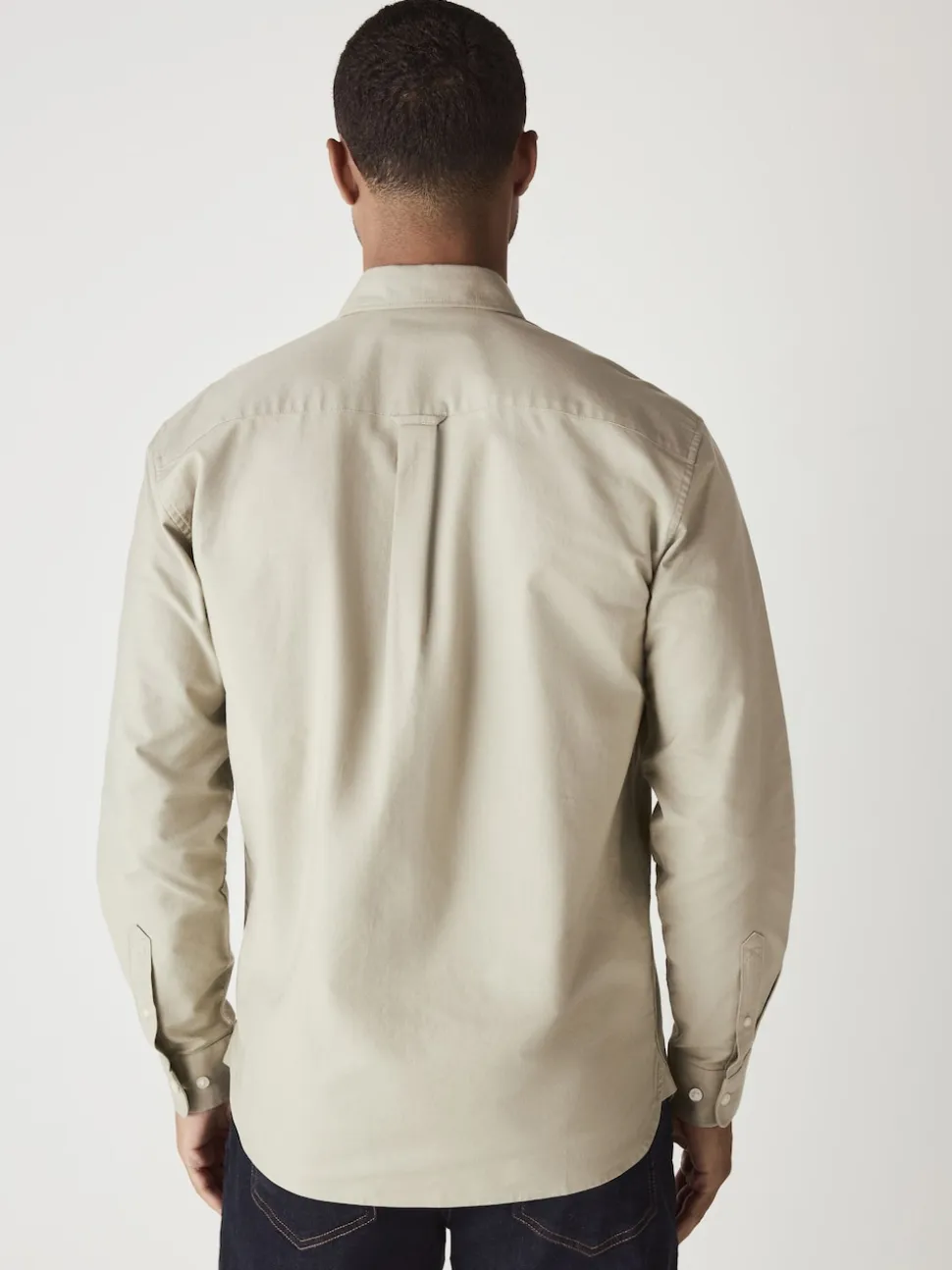 Sage Green Regular Fit Long Sleeve Oxford Shirt