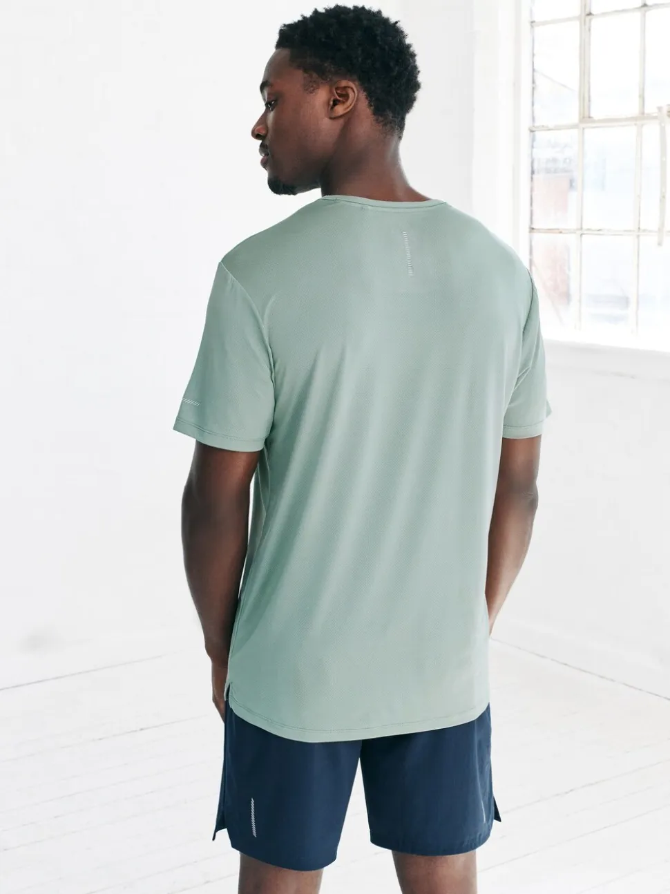 Sage Green Short Sleeve Tee Active Gym Training Top