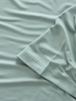 Sage Green Short Sleeve Tee Active Gym Training Top