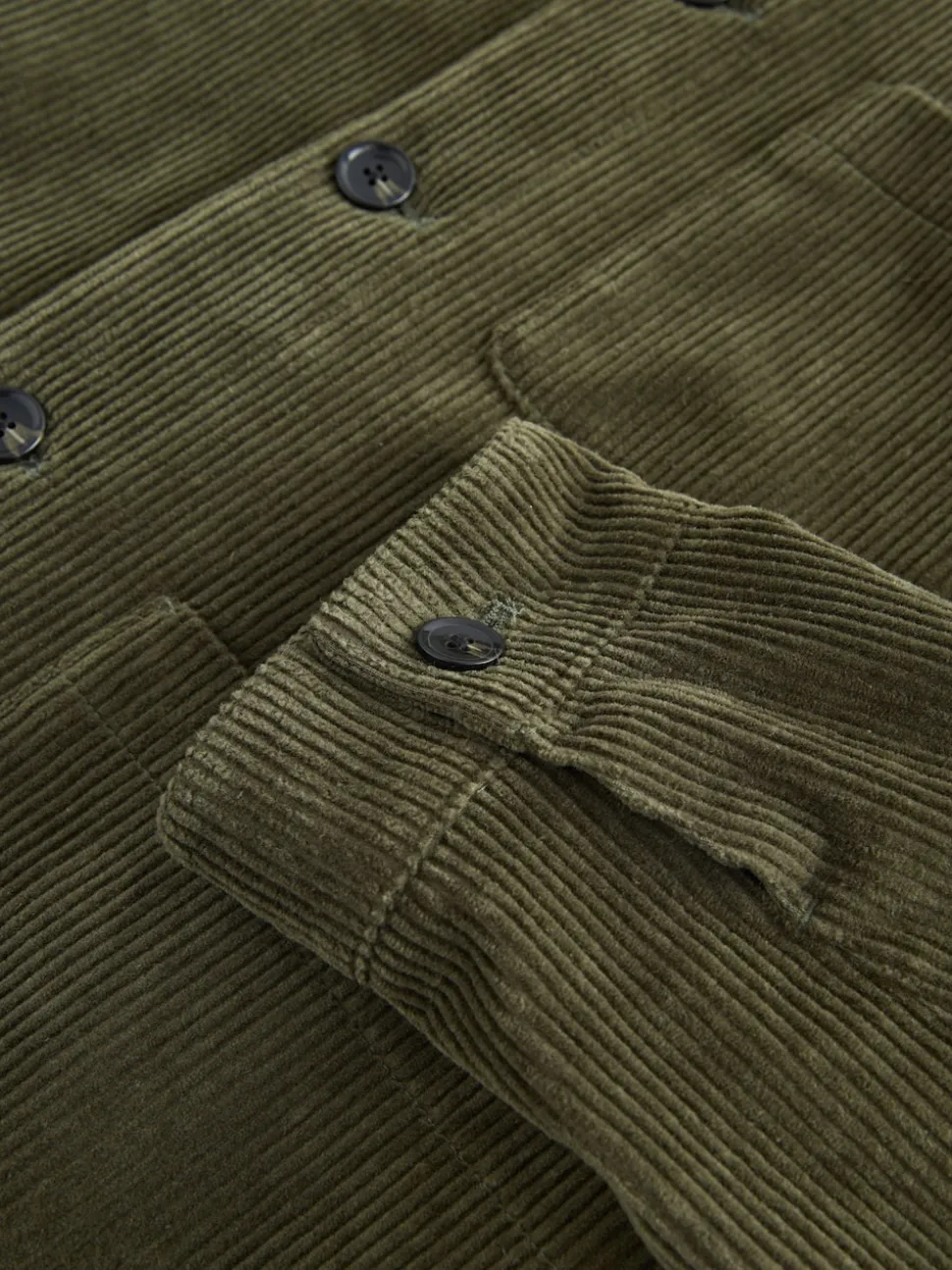 Sage Green Smart Rich Cord Chore Jacket