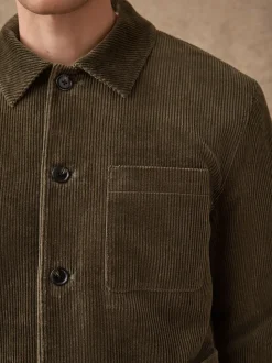 Sage Green Smart Rich Cord Chore Jacket
