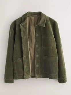Sage Green Smart Rich Cord Chore Jacket