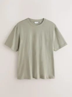 Sage Green/Grey Linen Blend Pyjamas Shorts Set