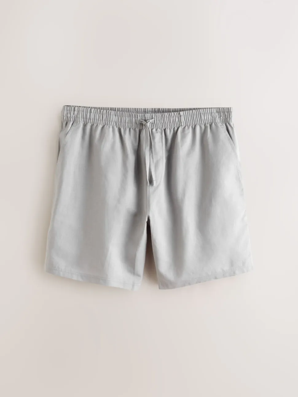 Sage Green/Grey Linen Blend Pyjamas Shorts Set