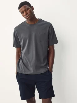Sage Green/Slate Grey Jersey Short Pyjamas Set 2 Pack
