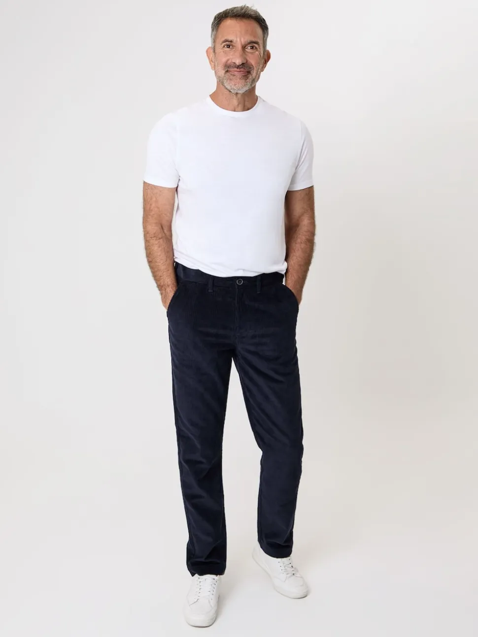 Saltwell Blue Corduroy Trousers
