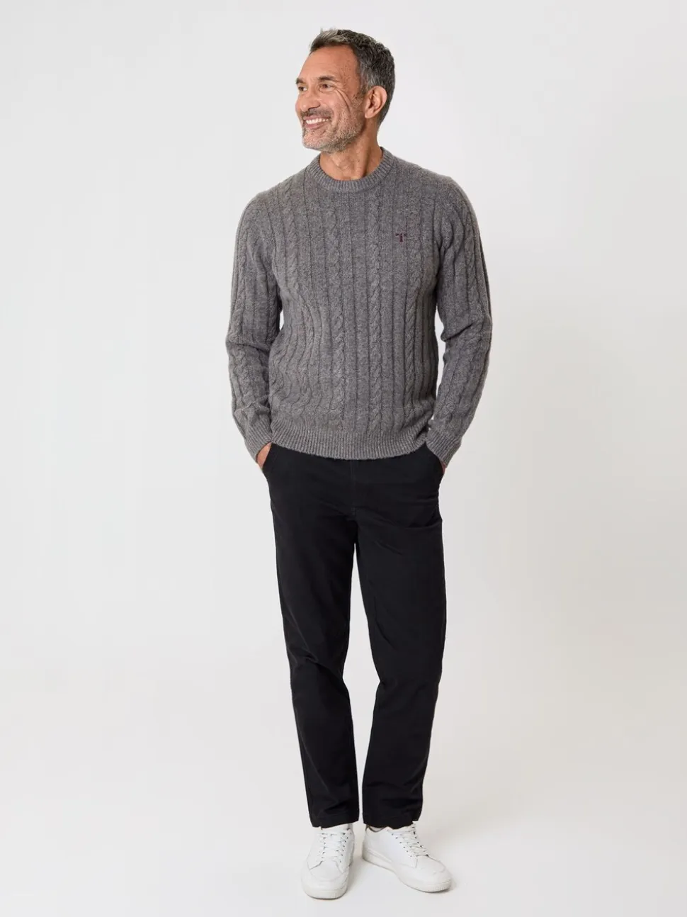 Saltwell Cable Knit Crew Neck Jumper