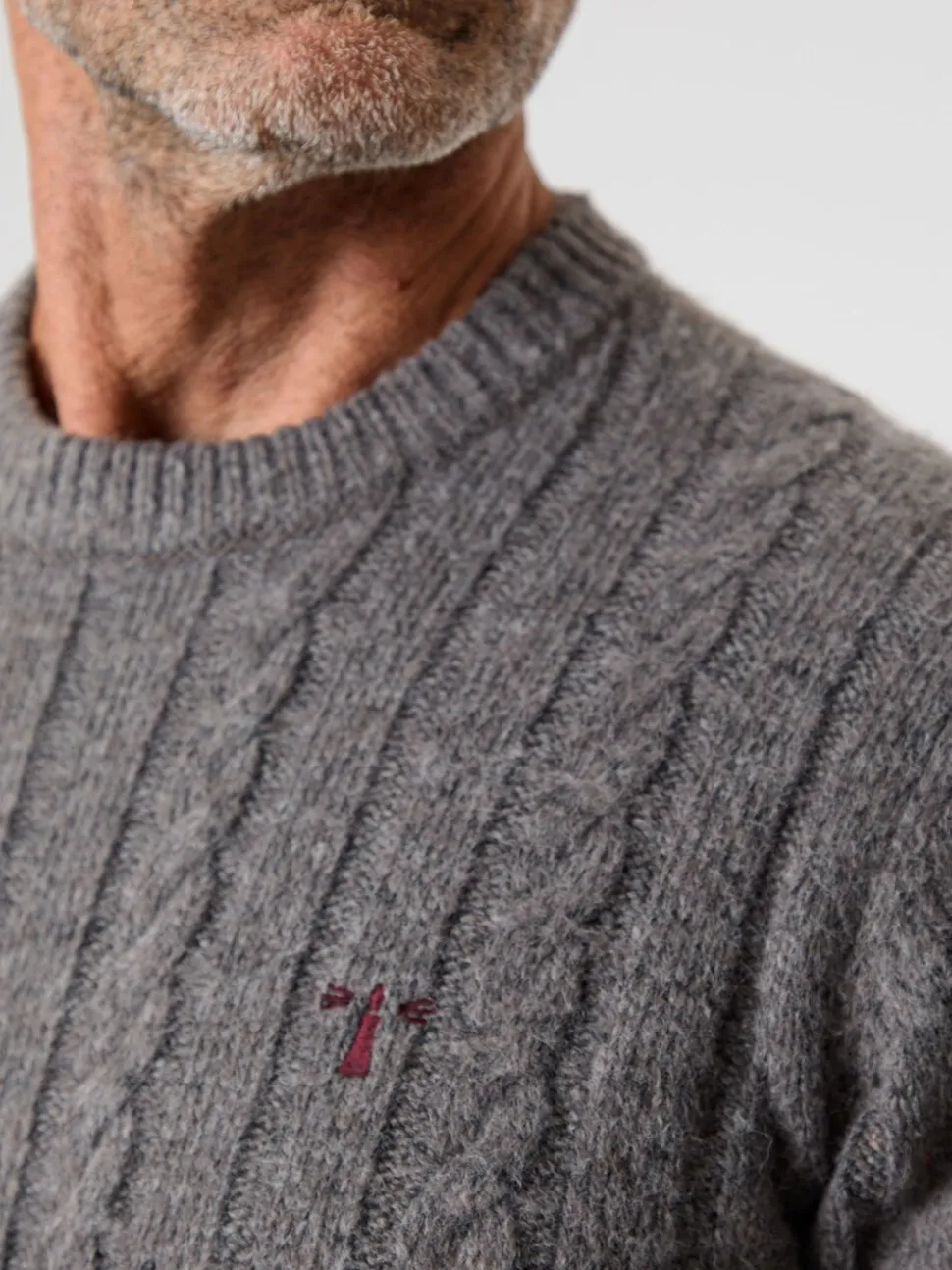 Saltwell Cable Knit Crew Neck Jumper