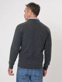 Saltwell Cable Knit Mock Shirt Jumper