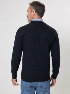 Saltwell Cable Knit Mock Shirt Jumper