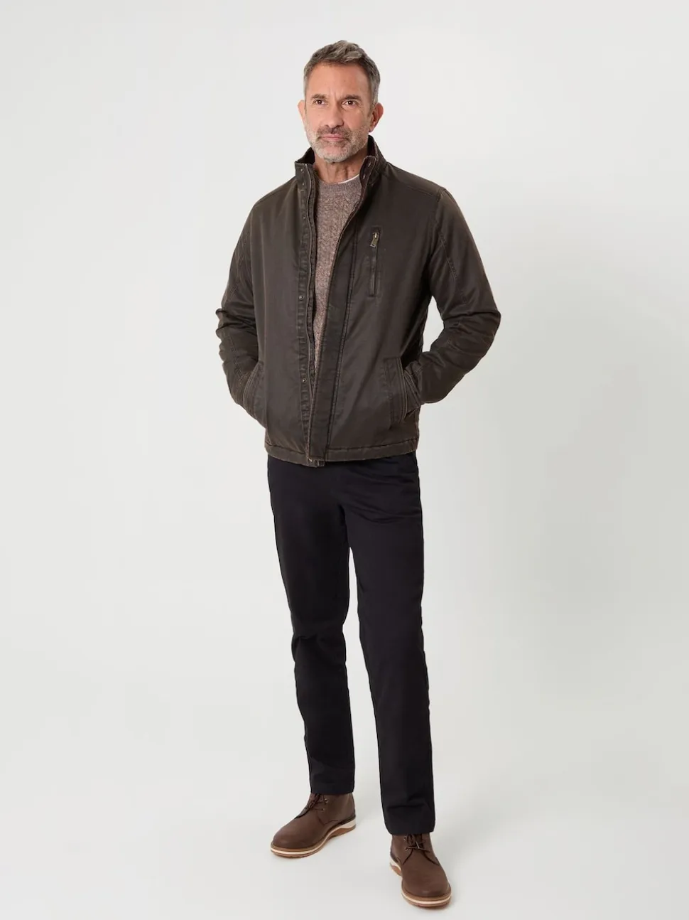 Saltwell Cotton Harrington Brown Jacket