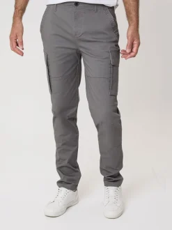 Saltwell Grey Stretch Cargo Trousers