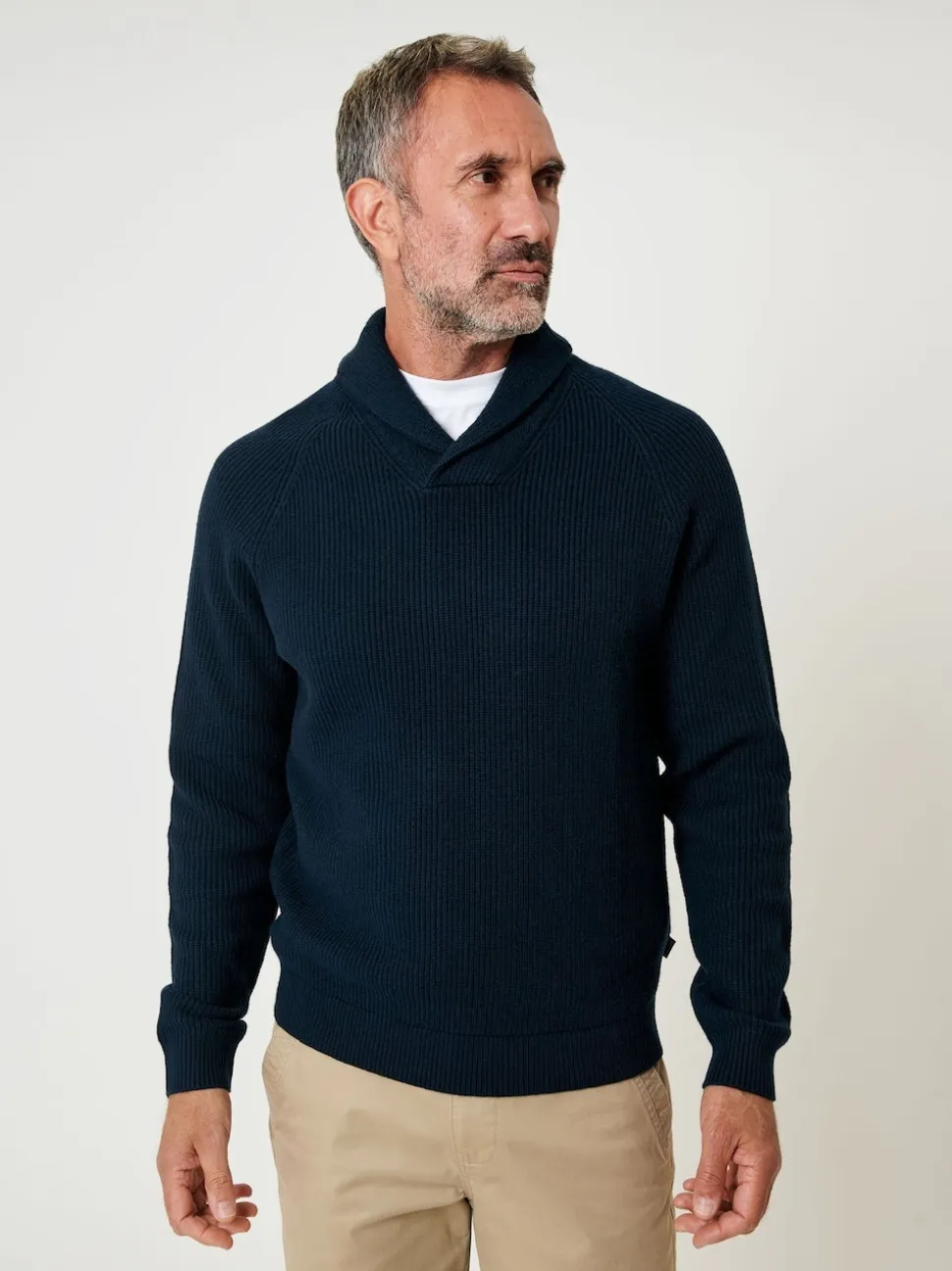 Saltwell Knitted Shawl Neck Jumper
