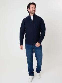 Saltwell Mini Cable Knit Quarter Zip Jumper