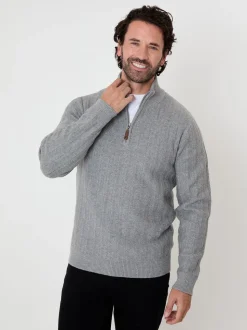 Saltwell Mini Cable Knit Quarter Zip Jumper